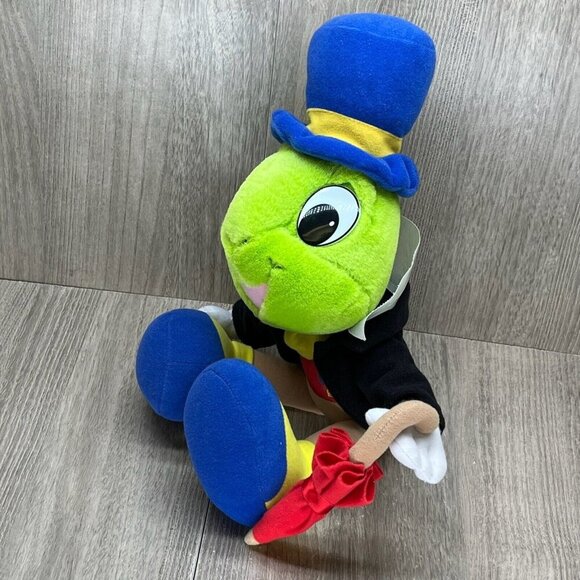 VTG Mattel Walt Disney Pinocchio Jiminy Cricket Plush Stuffed Animal Toy 15" - Picture 3 of 6